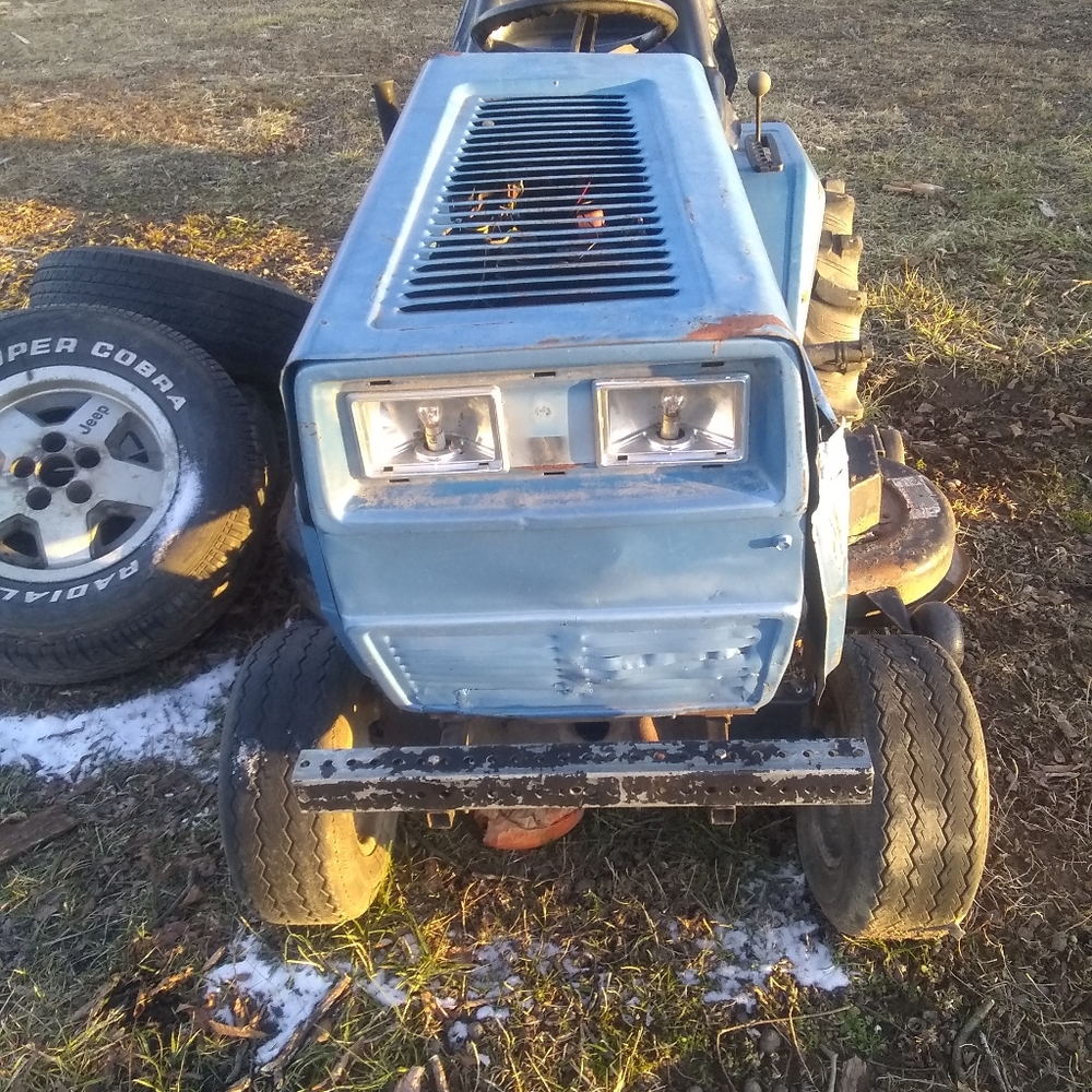 Old MTD riding mower.